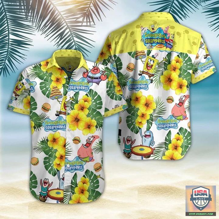 Spongebob Squarepants Pattern Hawaiians Aloha Shirts