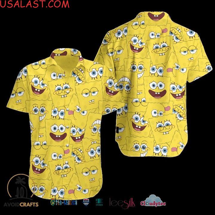 Spongebob Squarepants Pattern Hawaiians Aloha Shirts