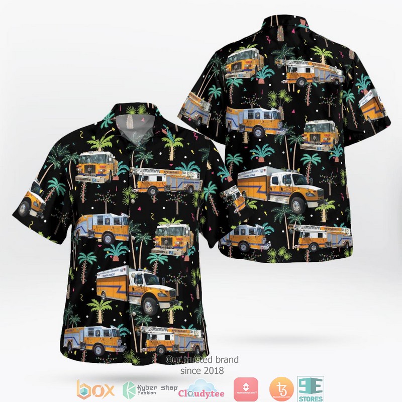 Spring Hill Tennessee Spring Hill Fire Department Hawaiian Shirt