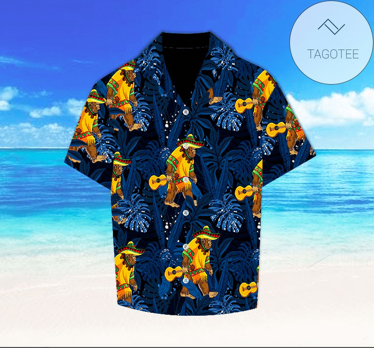 Squarepants Sponge And Friends For men And Women Graphic Print Short Sleeve Hawaiian Casual Shirt