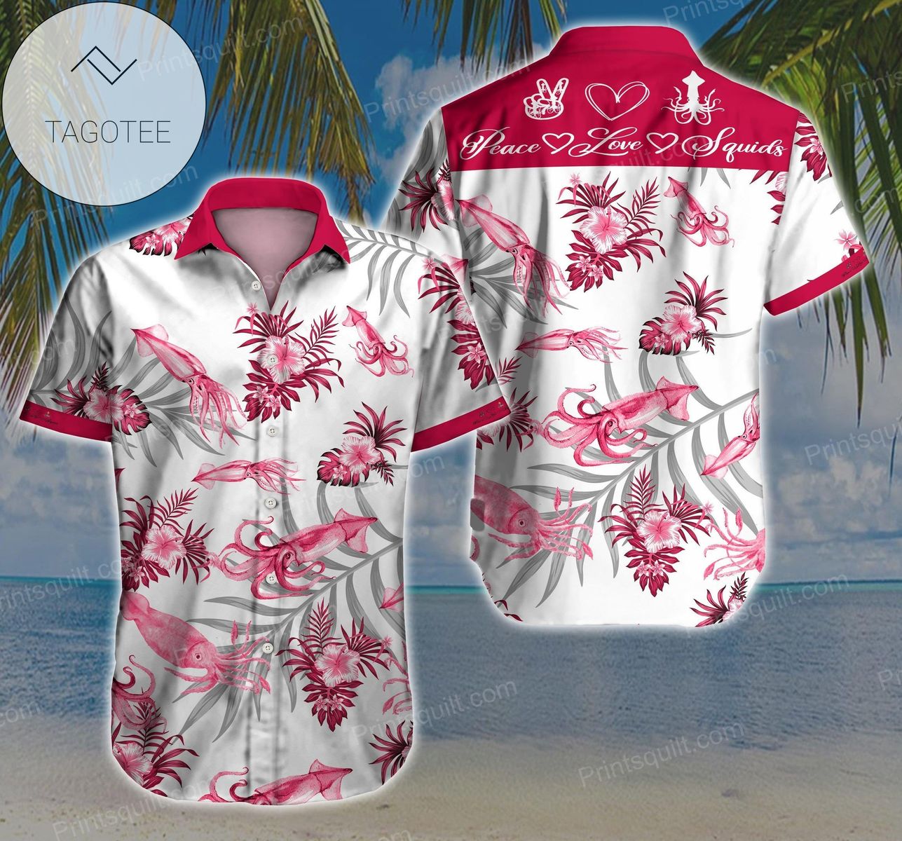 Squids Lovers 3d Authentic Hawaiian Shirt 2022 V2 Sfcnr