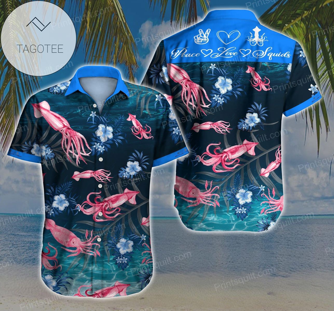 Squids Lovers 3d Authentic Hawaiian Shirt 2022 V1