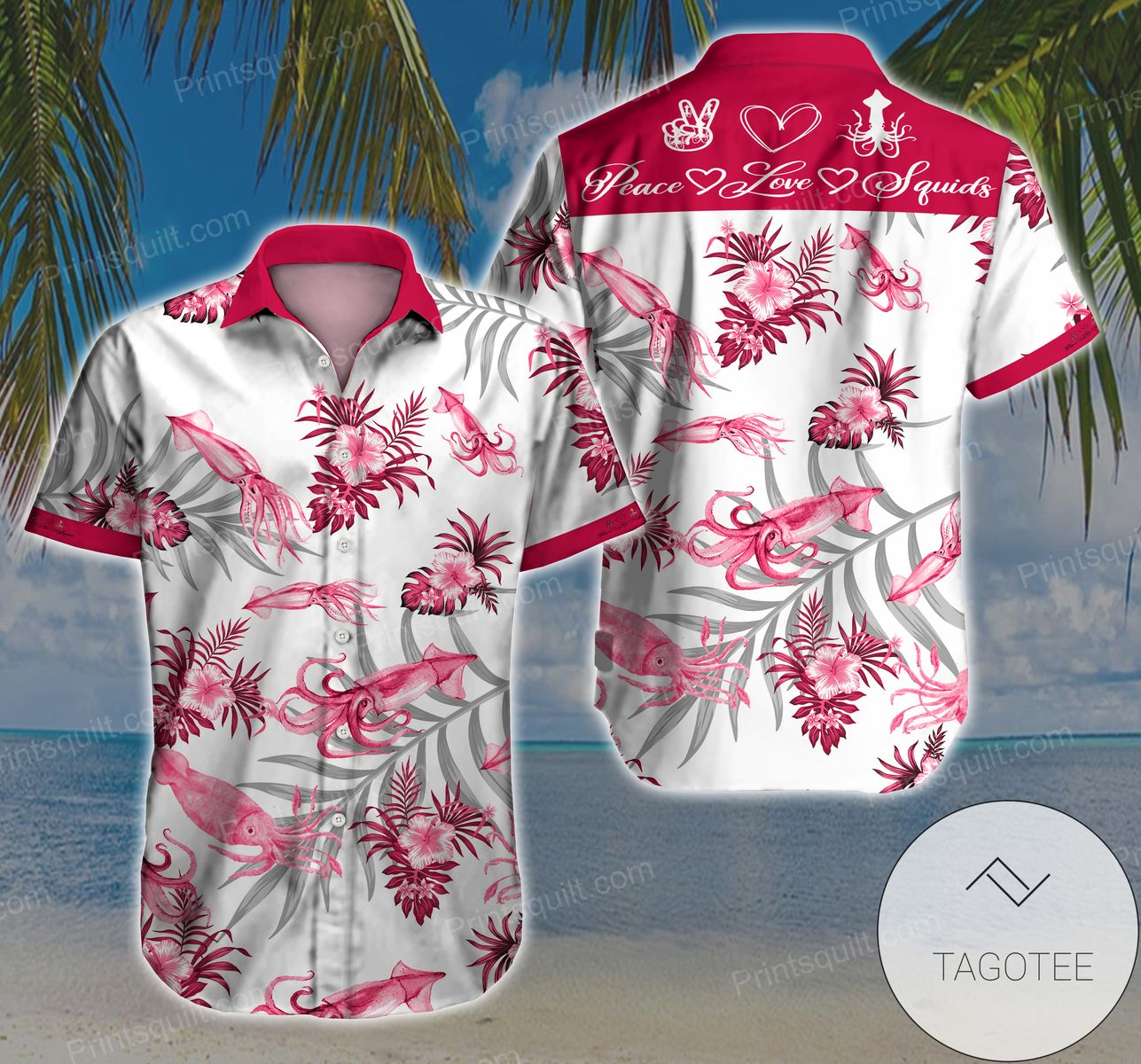 Squids Lovers 3d Authentic Hawaiian Shirt 2022 V2 Sfcnr