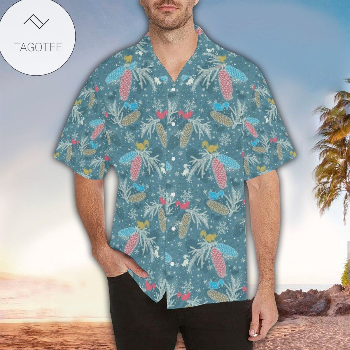 Squirrel Hawaiian Shirt Squirrel Lover Gifts