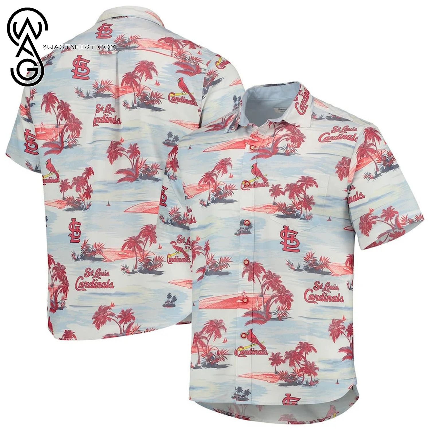 St Louis Cardinals Coconut Aloha Hawaiian Shirt