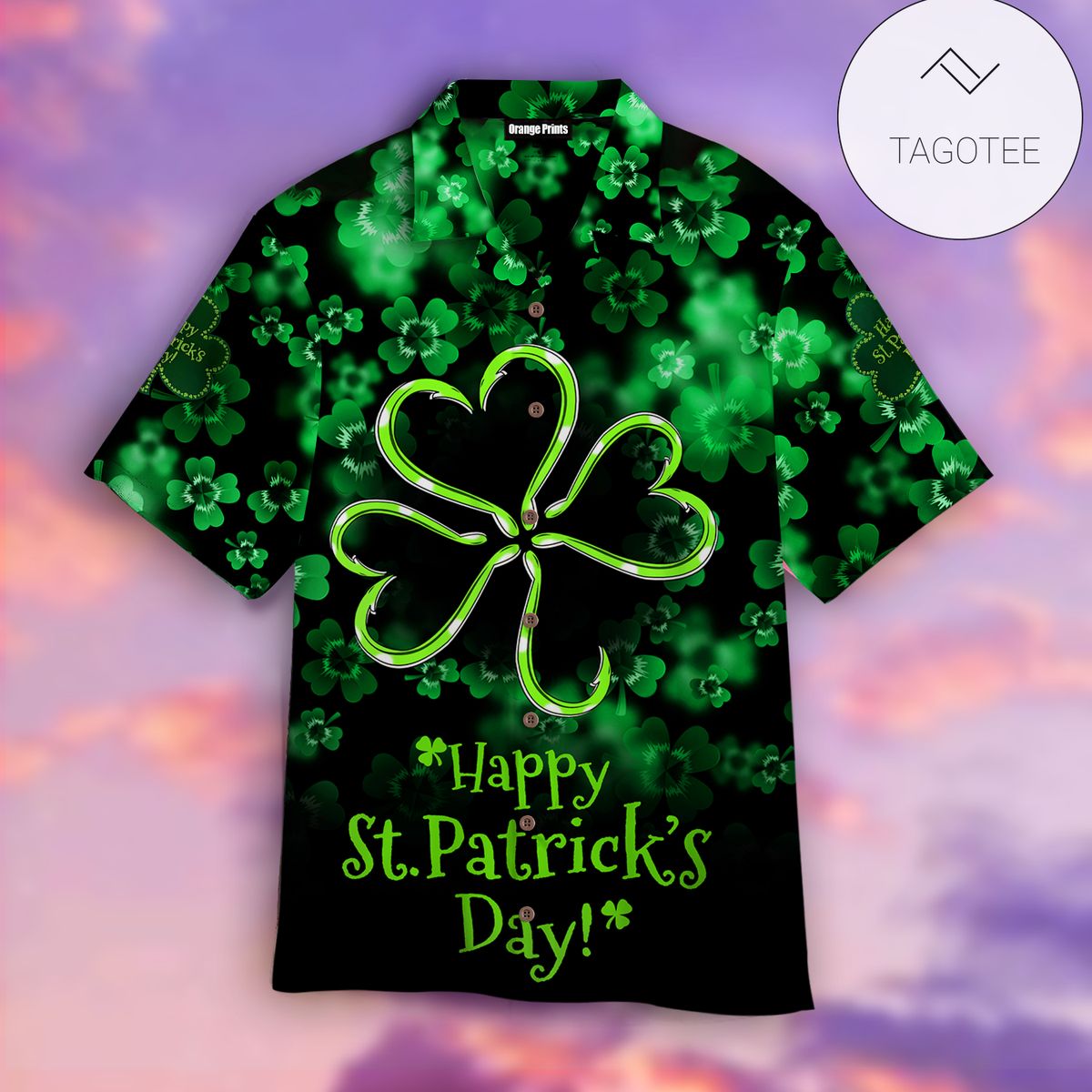 St Patrick’s Day Hawaii Shirt Erin Go Bragh Irish Flag Aloha Shirt St Patrick’s Day Shirt