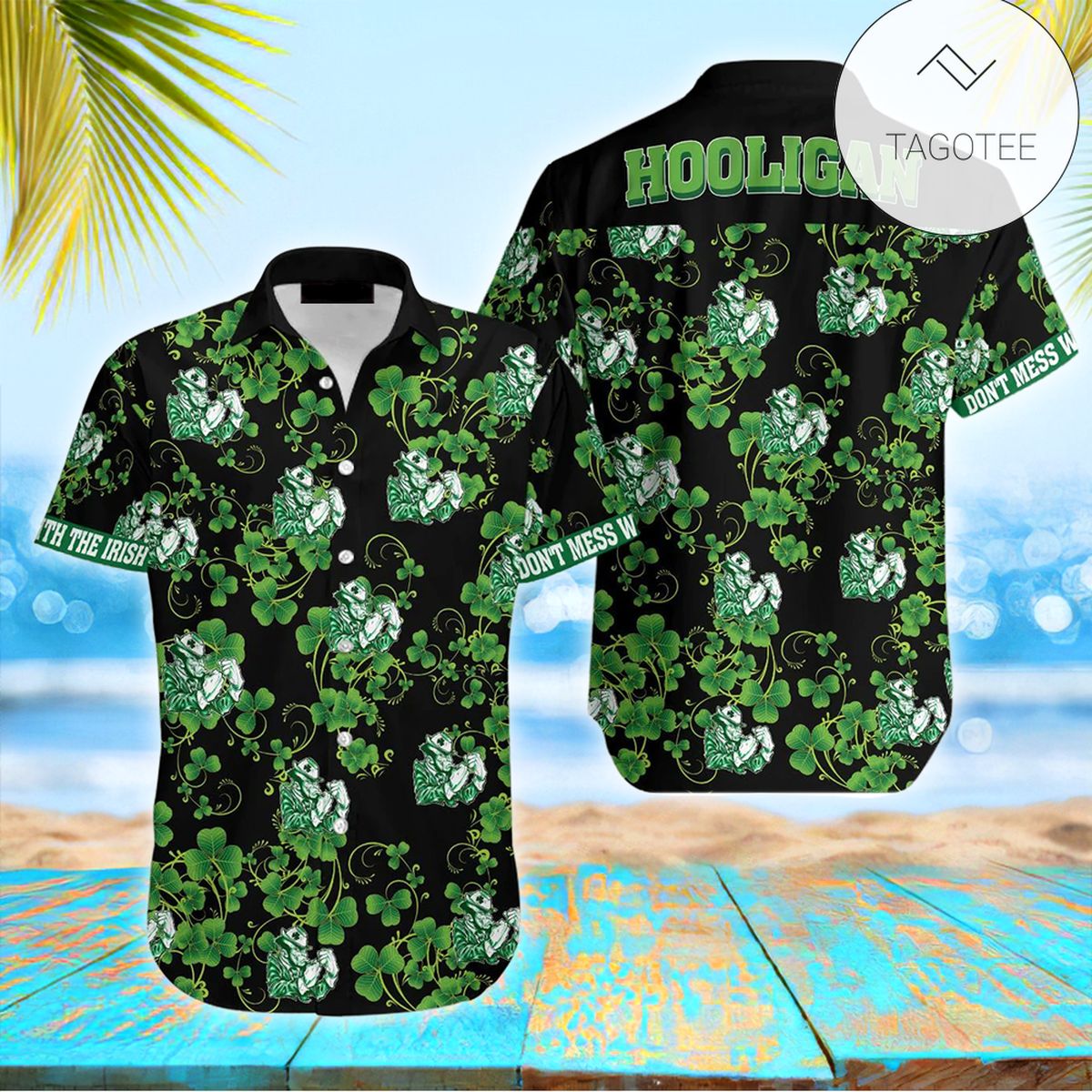 St Patrick’s Day Hawaii Shirt Irish Symbol St Patrick’s Day Aloha Shirt St Patrick’s Day Shirt