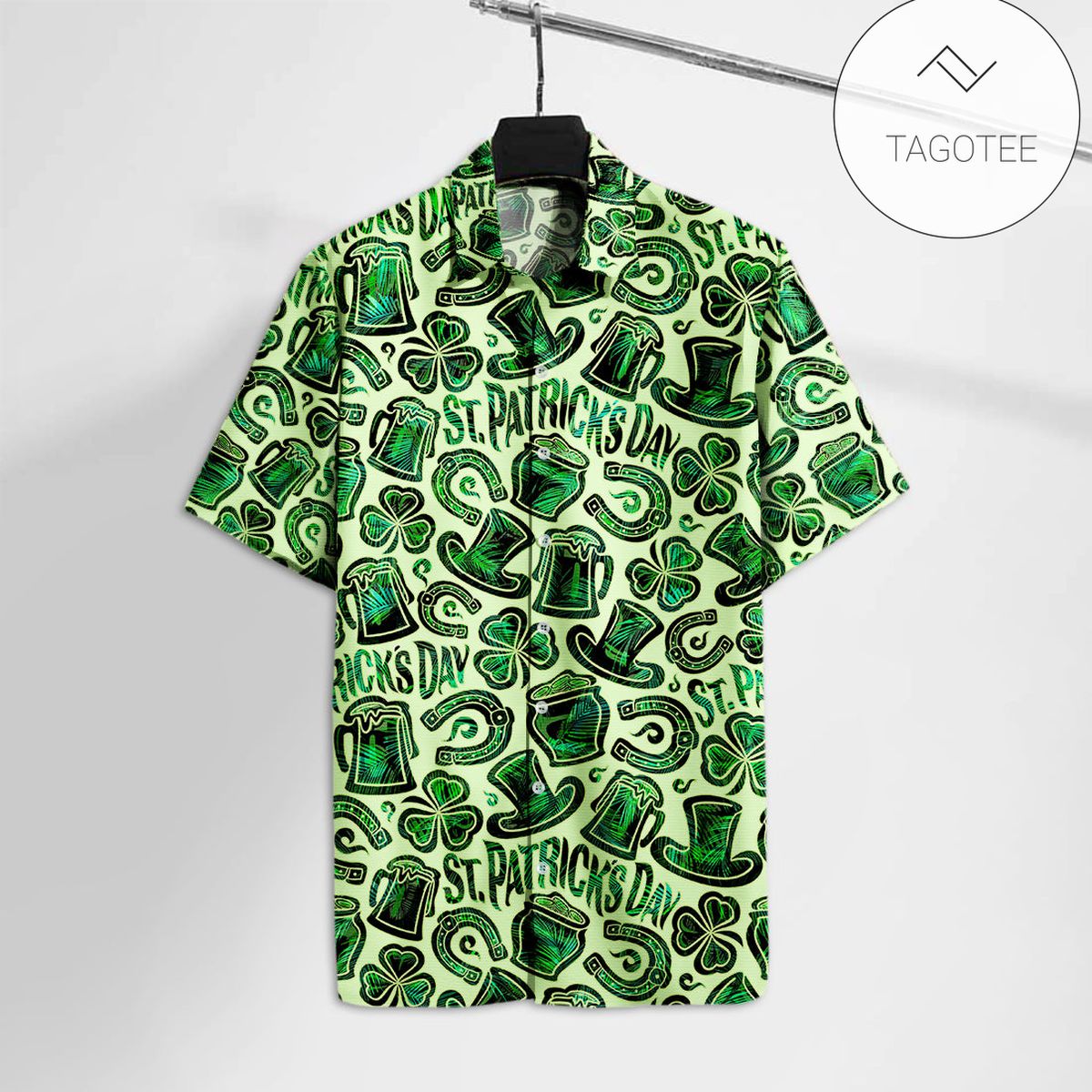 St Patrick’s Day Hawaiian Shirt Irish The Celtic Cross St Patrick’s Day Hawaii Tshirt Aloha Shirt