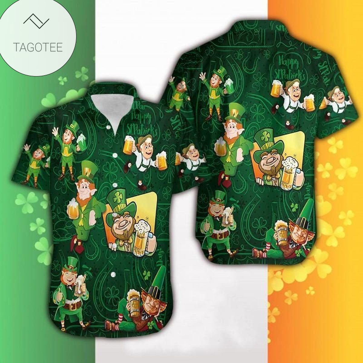 St Patrick’s Day Irish Vintage Hawaiian Shirt