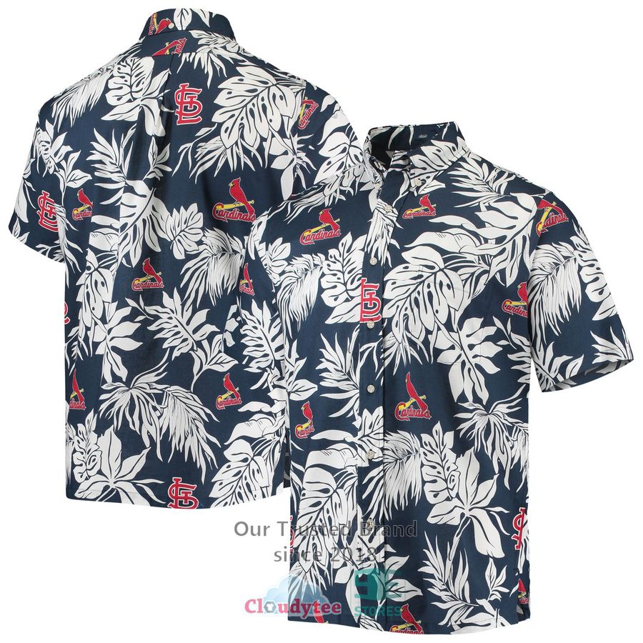 St. Louis Cardinals Reyn Spooner Aloha Navy Hawaiian Shirt