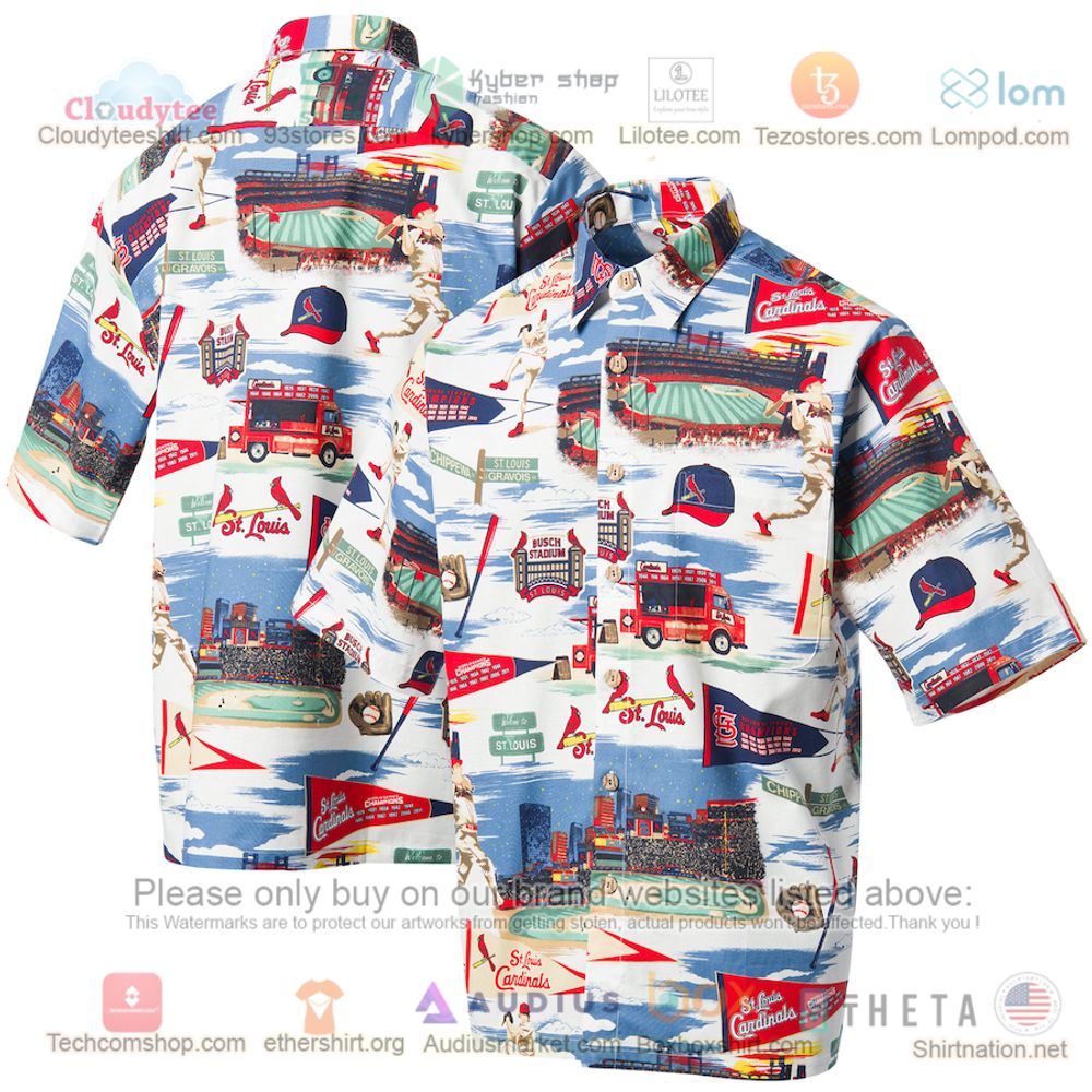 St. Louis Cardinals Reyn Spooner Scenic Button-Up Hawaiian Shirt