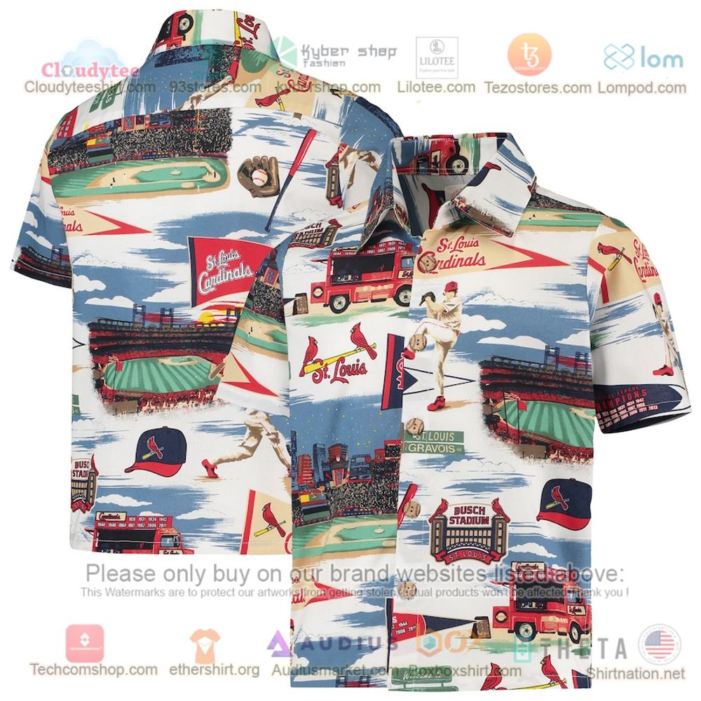 St. Louis Cardinals Reyn Spooner Scenic Button-Up Hawaiian Shirt