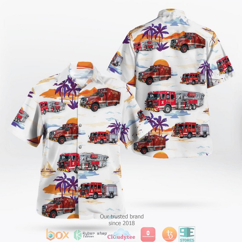 St. Mary’s County Pennsylvania Mechanicsville Volunteer Rescue Squad Hawaiian Shirt