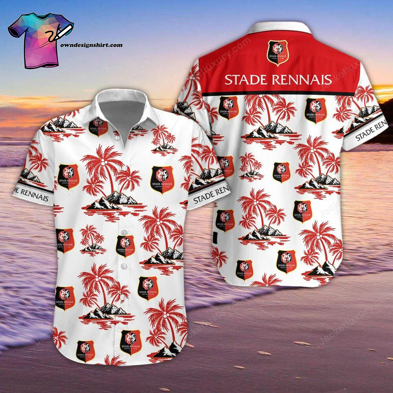 Stade Francais Paris Rugby All Over Print Hawaiian Shirt