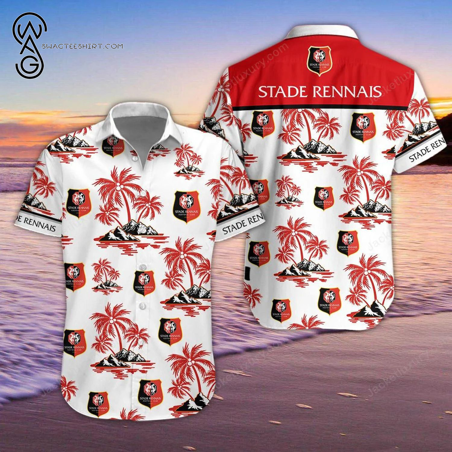 Stade Rochelais Football Club All Over Print Hawaiian Shirt