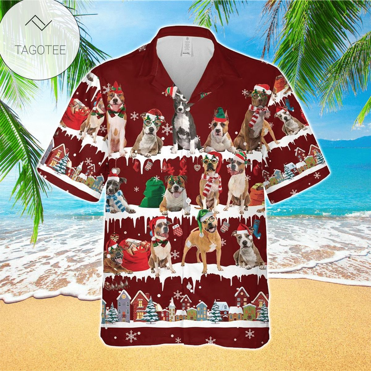 Staffordshire Terrier Hawaiian Shirt Perfect Staffordshire Terrier Clothing