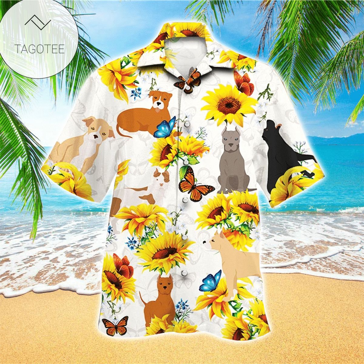 Staffordshire Terrier Shirt Staffordshire Terrier Hawaiian Shirt For Dog Lovers