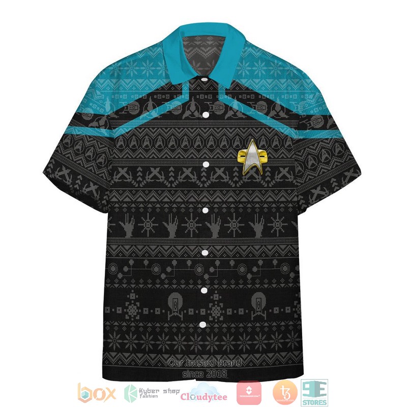 Star Trek Discovery 2017 Present Ugly Christmas Hawaiian Shirt