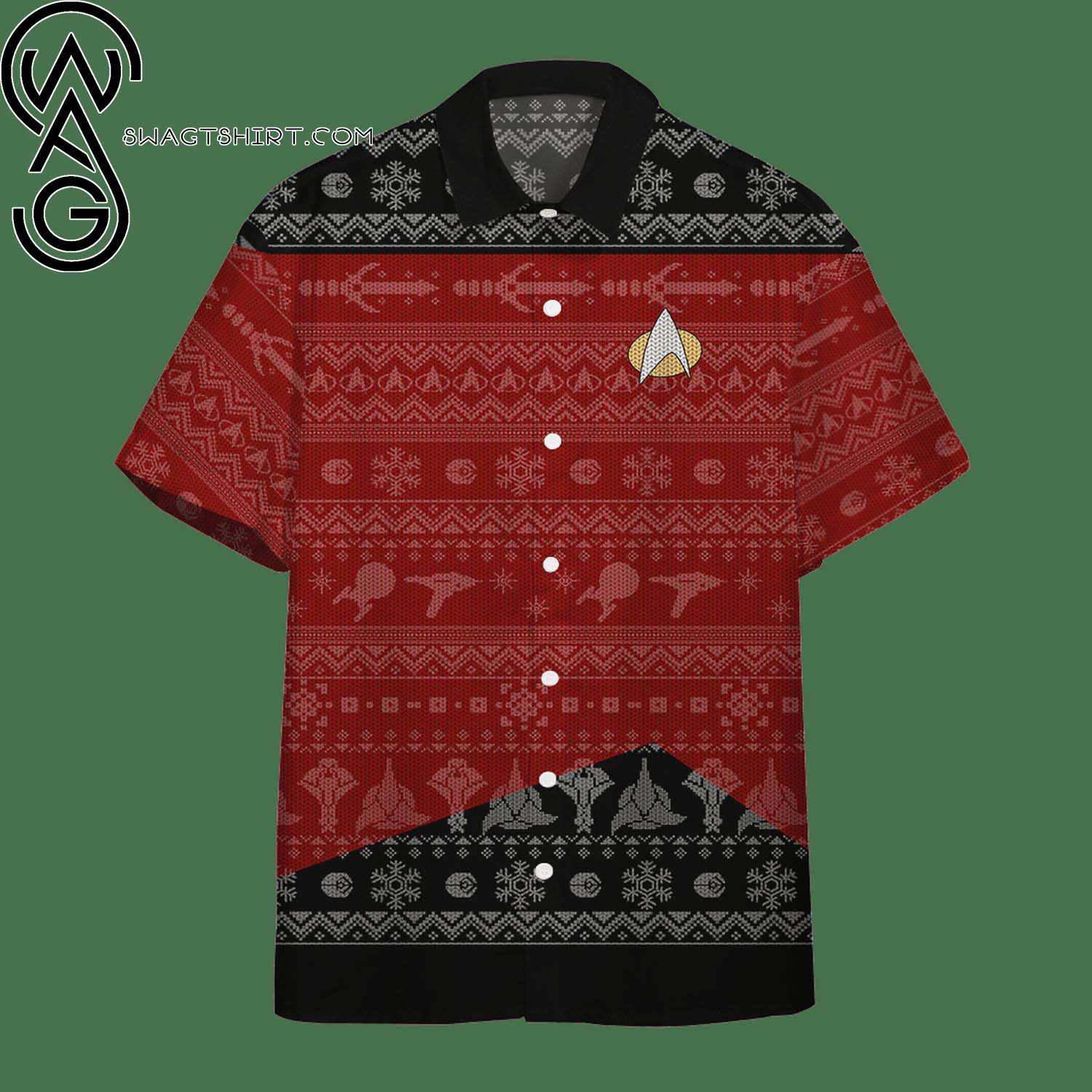 Star Trek Spaceships Full Printing Hawaiian Shirt