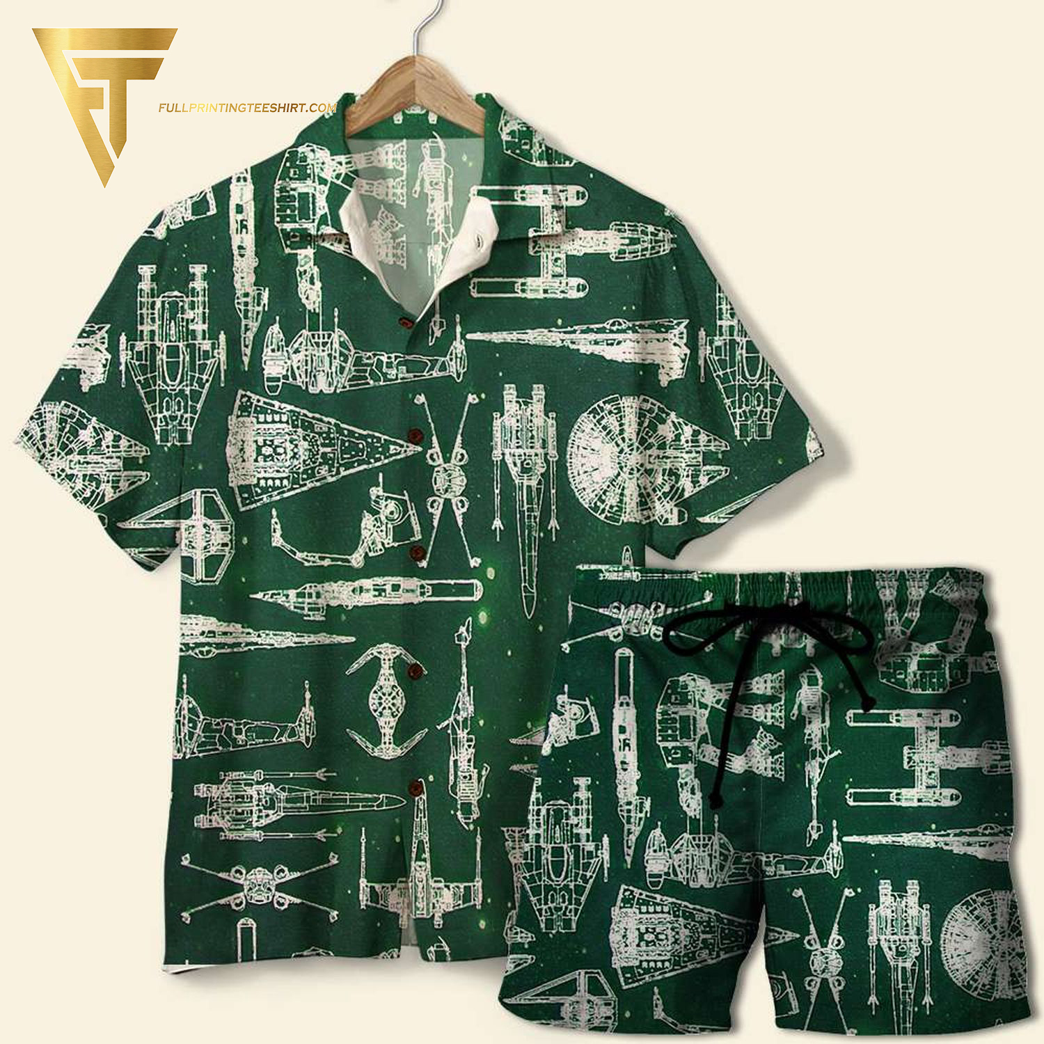 Star War Movie Summer Flower Pattern Full Printing Hawaiian Shirt