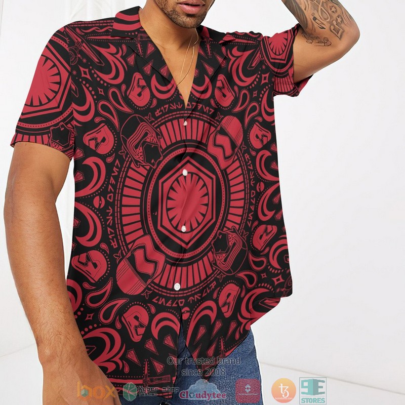 Star Wars Bandana Native American Pattern Black Hawaiian Shirt