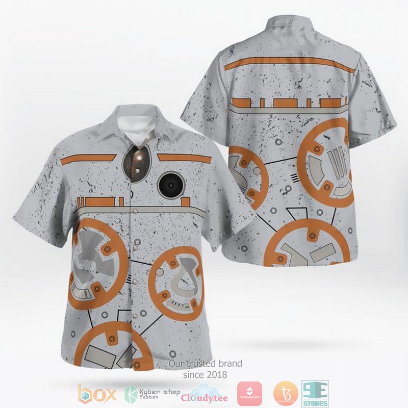 Star Wars BB-8 Pumpkin Halloween Black Hawaiian 3D Shirt