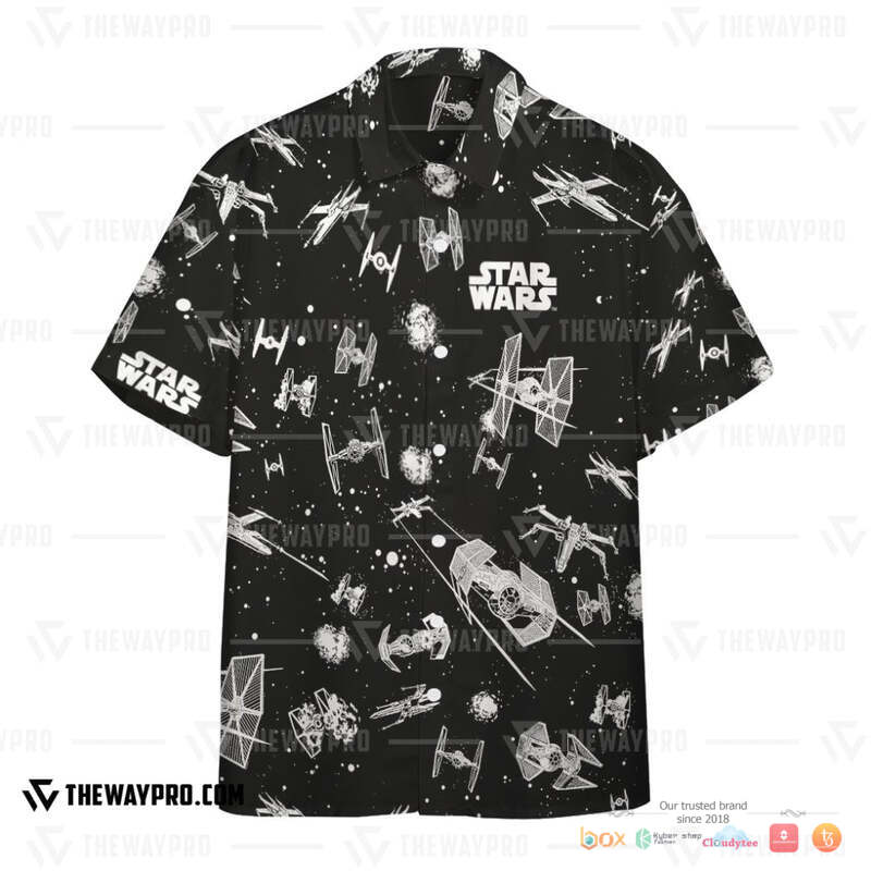 Star Wars Black Hawaiian Shirt