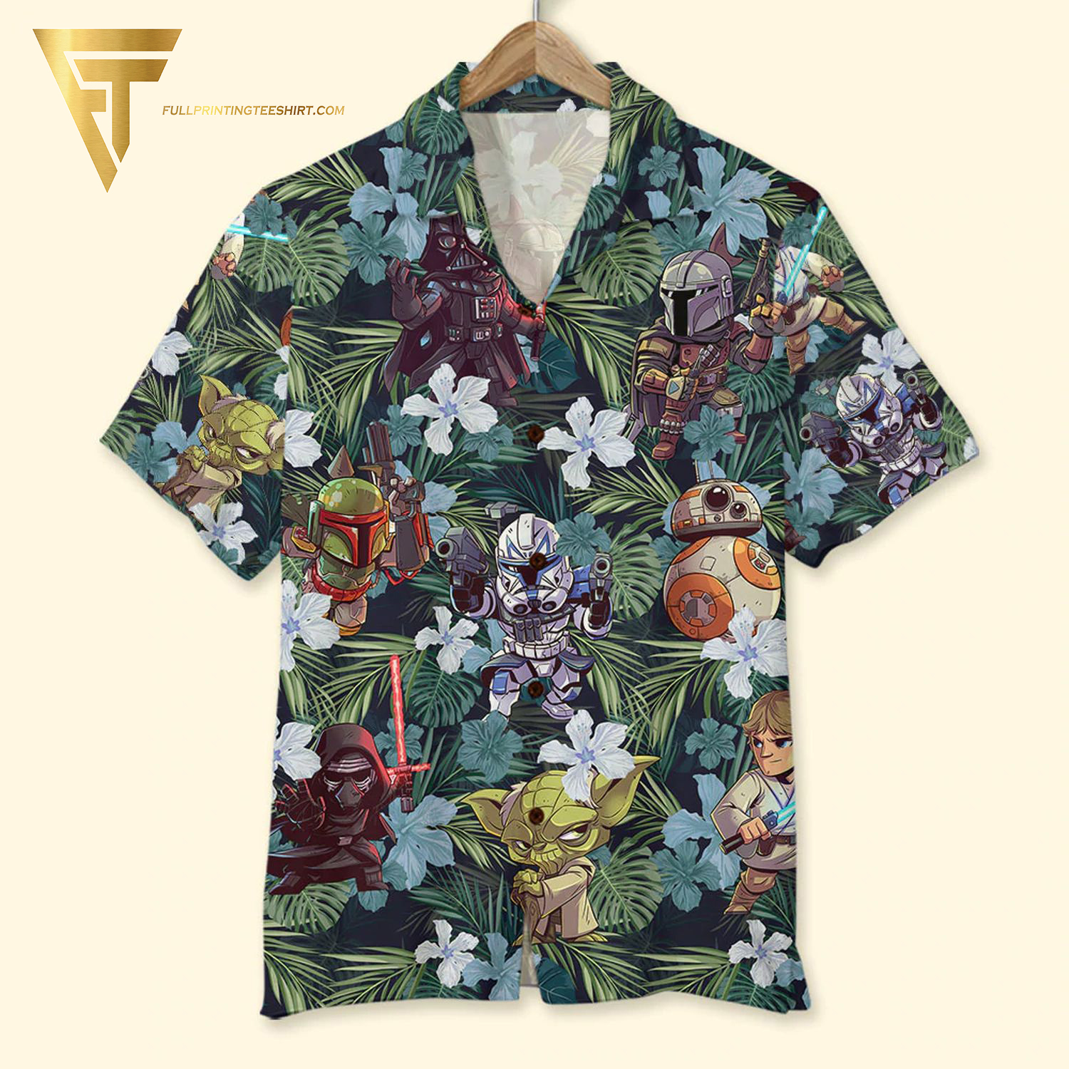 Star Wars Chibi Full Printing Hawaiian Shirt