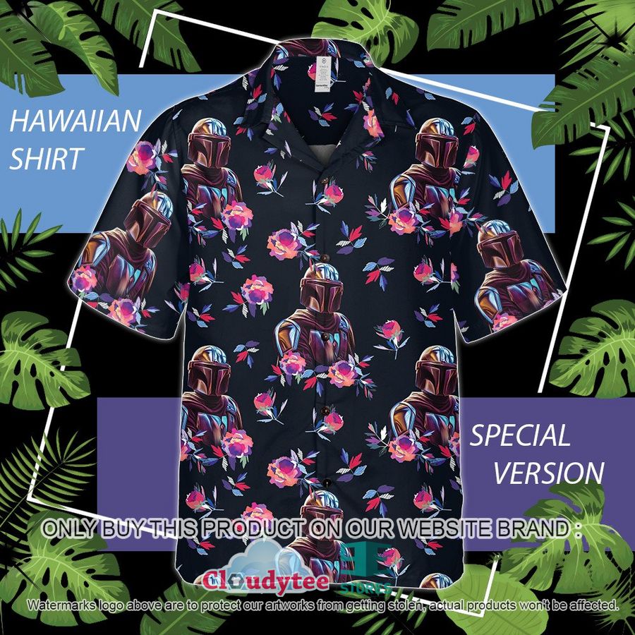 Star Wars Boba Fett BB-8 Flowers Hawaiian Shirt