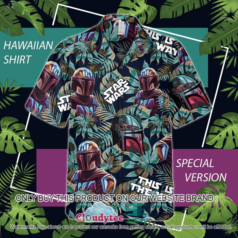 Star Wars Boba Fett Green leafs Hawaiian Shirt