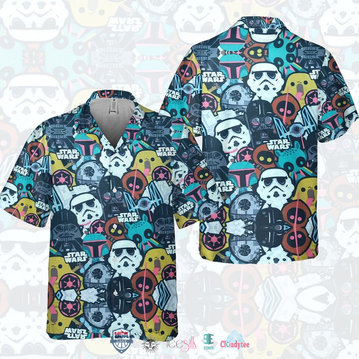 Star Wars Characters Chibi Flower Hawaiian Shirt