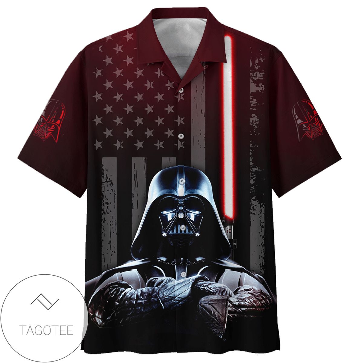 Star Wars Darth Vader 9 Hawaiian Graphic Print Short Sleeve Hawaiian Casual Shirt