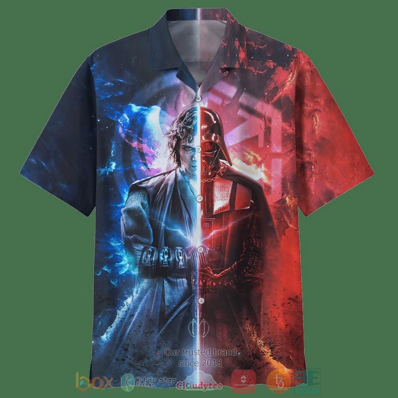 Star Wars Darth Vader BB-8 Orange Hawaiian 3D Shirt