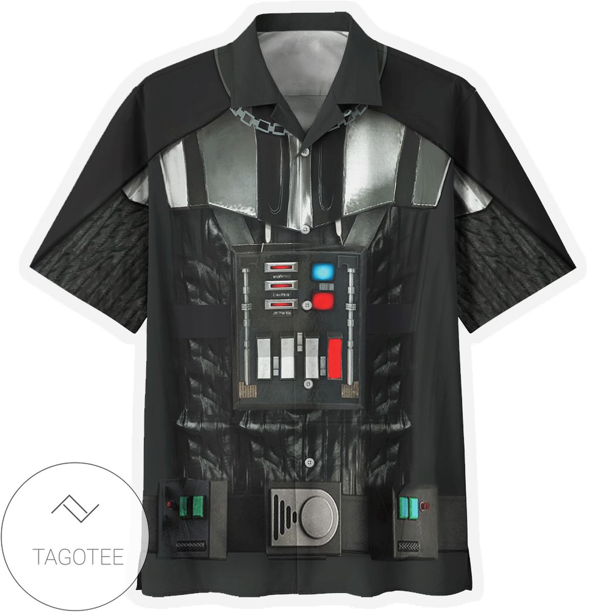 Star Wars Darth Vader Come To The Dark Side We Have Gentleman Hawaiian Graphic Print Short Sleeve Hawaiian Casual Shirt