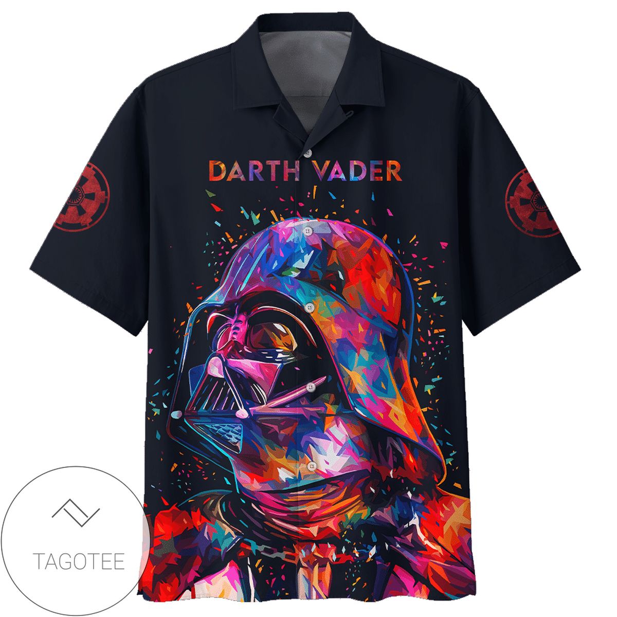 Star Wars Darth Vader Cosplay Hawaiian Graphic Print Short Sleeve Hawaiian Casual Shirt