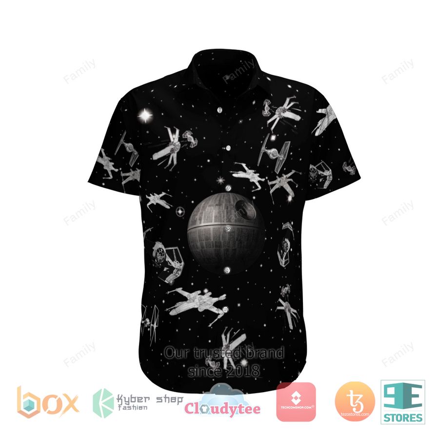 Star Wars Galaxy Helmet Hawaiian Shirt