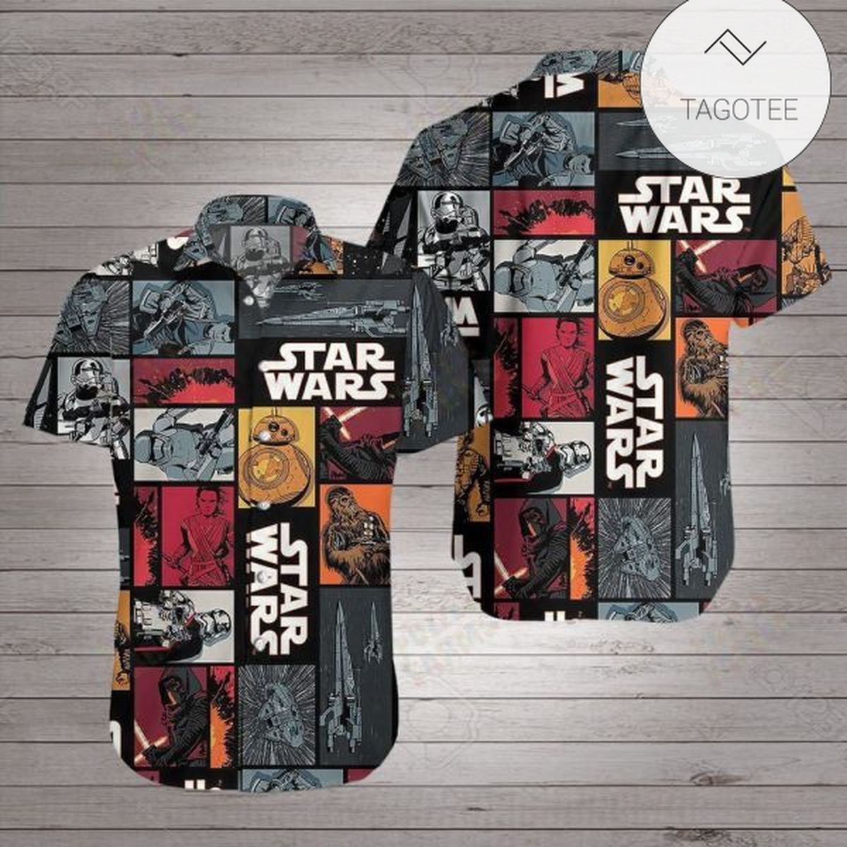 Star Wars Hawaii Shirt Darth Vader Millennium Falcon Grey Hawaiian Shirt Aloha Shirt