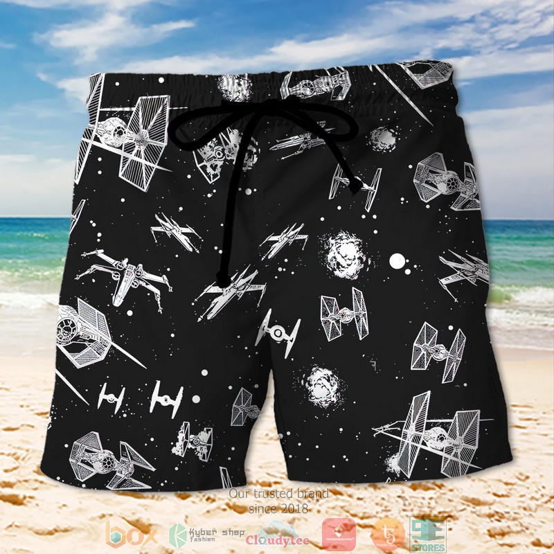 Star Wars Spaceship Navy Beach Short