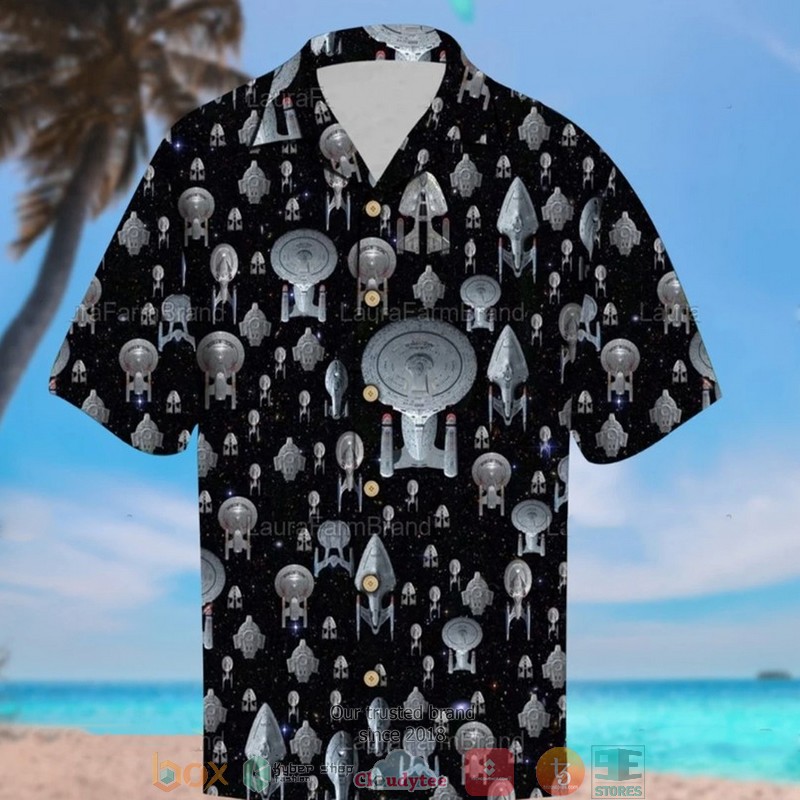 Star Wars Spaceships White Hawaiian Shirt