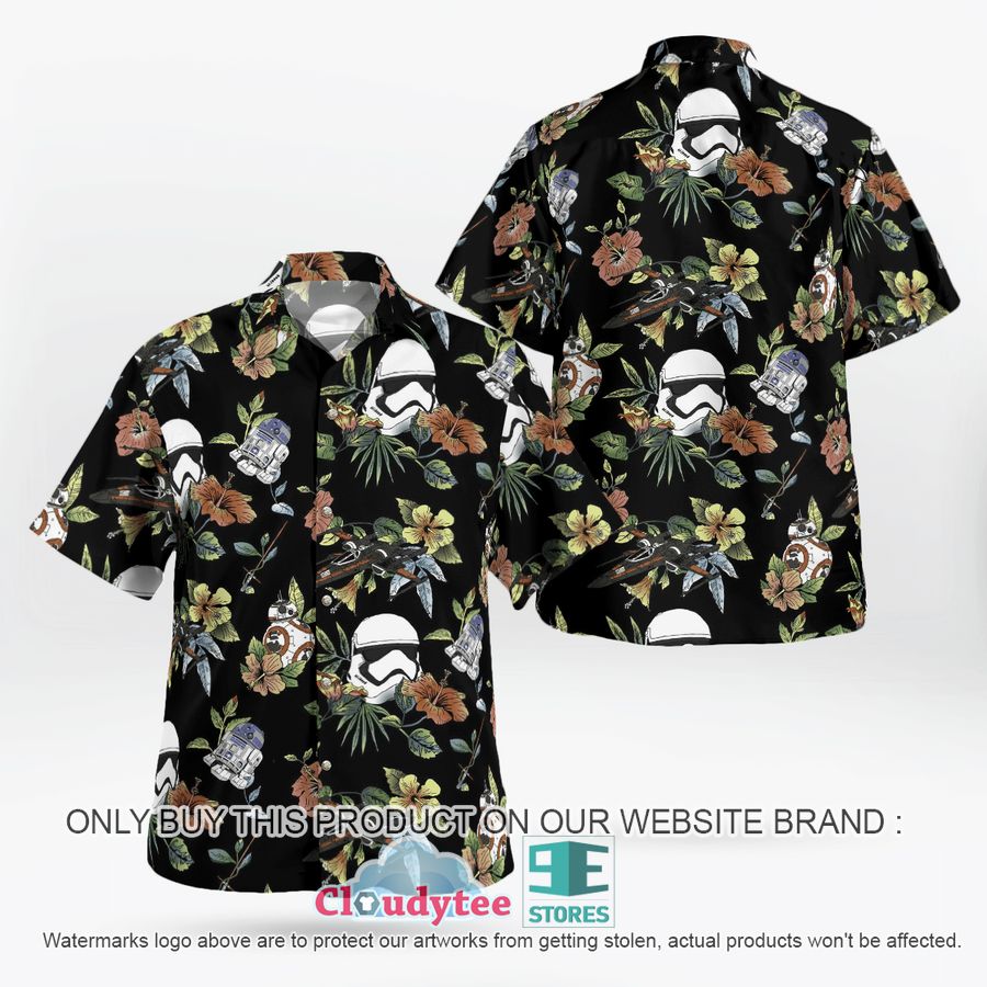 Star Wars Gold Stormtrooper Red Hawaiian Shirt