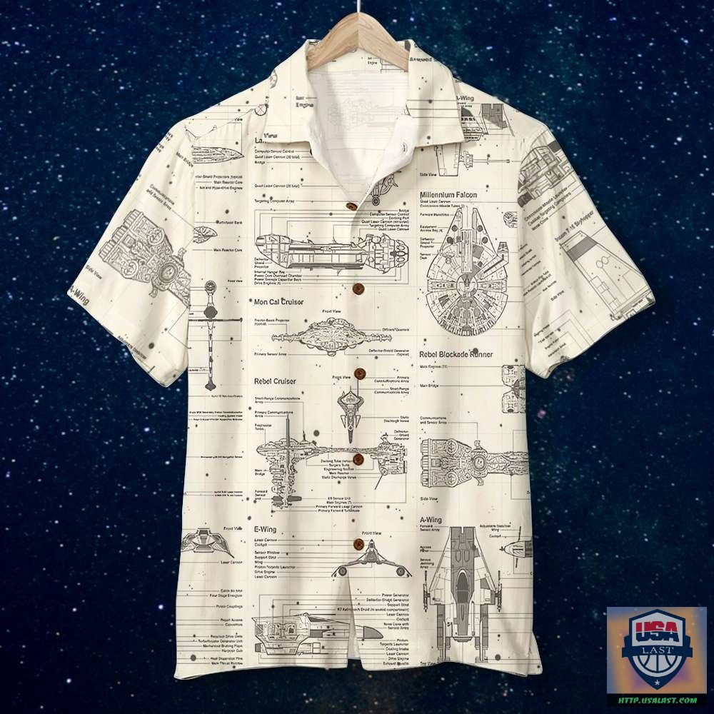 Star Wars Space Ship Battle Hawaiians Aloha Shirts