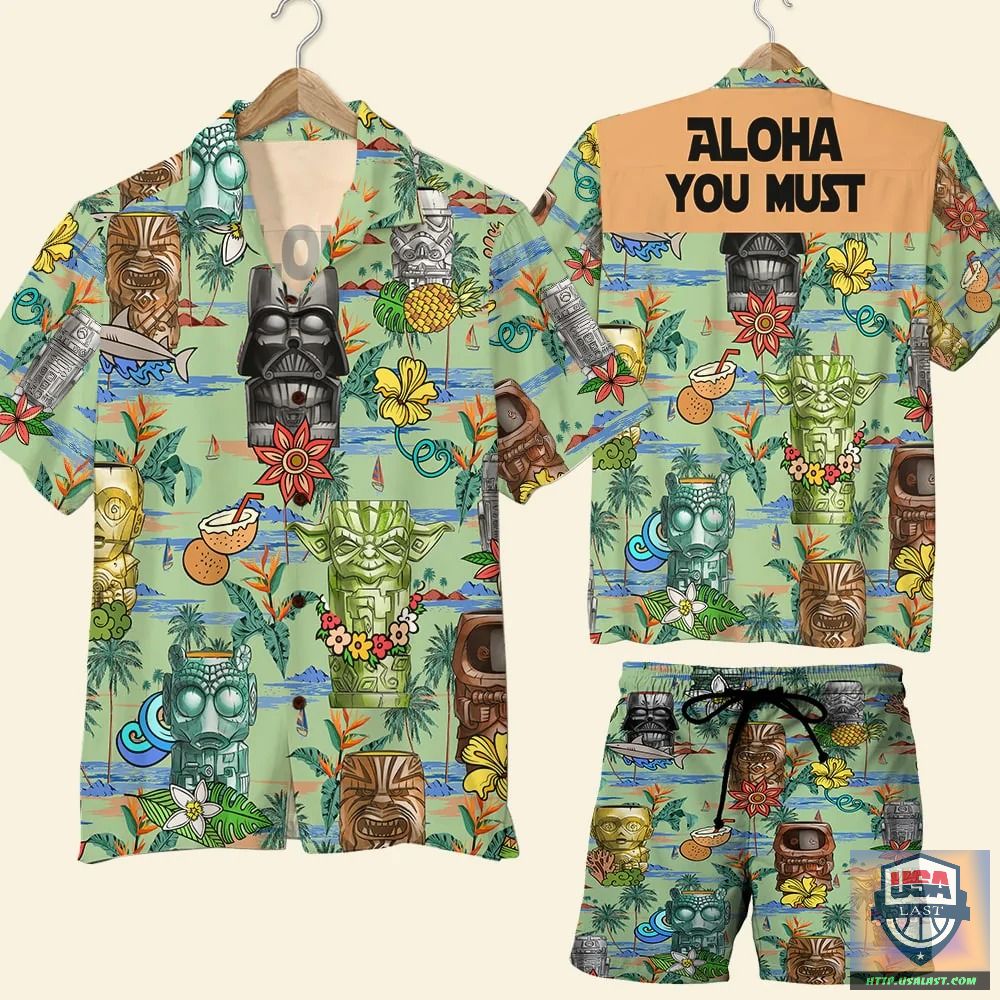 Star Wars Structural Drawing Style 7 Hawaiian Shirt Beach Short