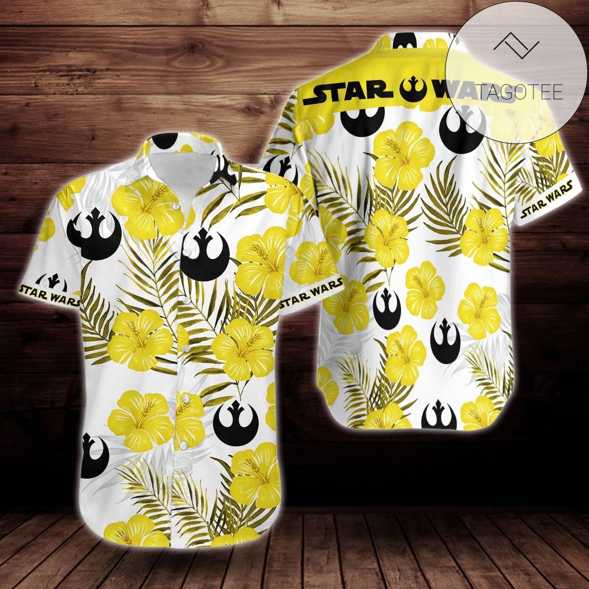 Star Wars Tropical Stormtrooper For men And Women Graphic Print Short Sleeve Hawaiian Casual Shirt