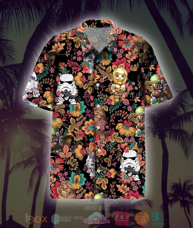 Star Wars Vehicles Neon 90’s Hawaiian shirt, short