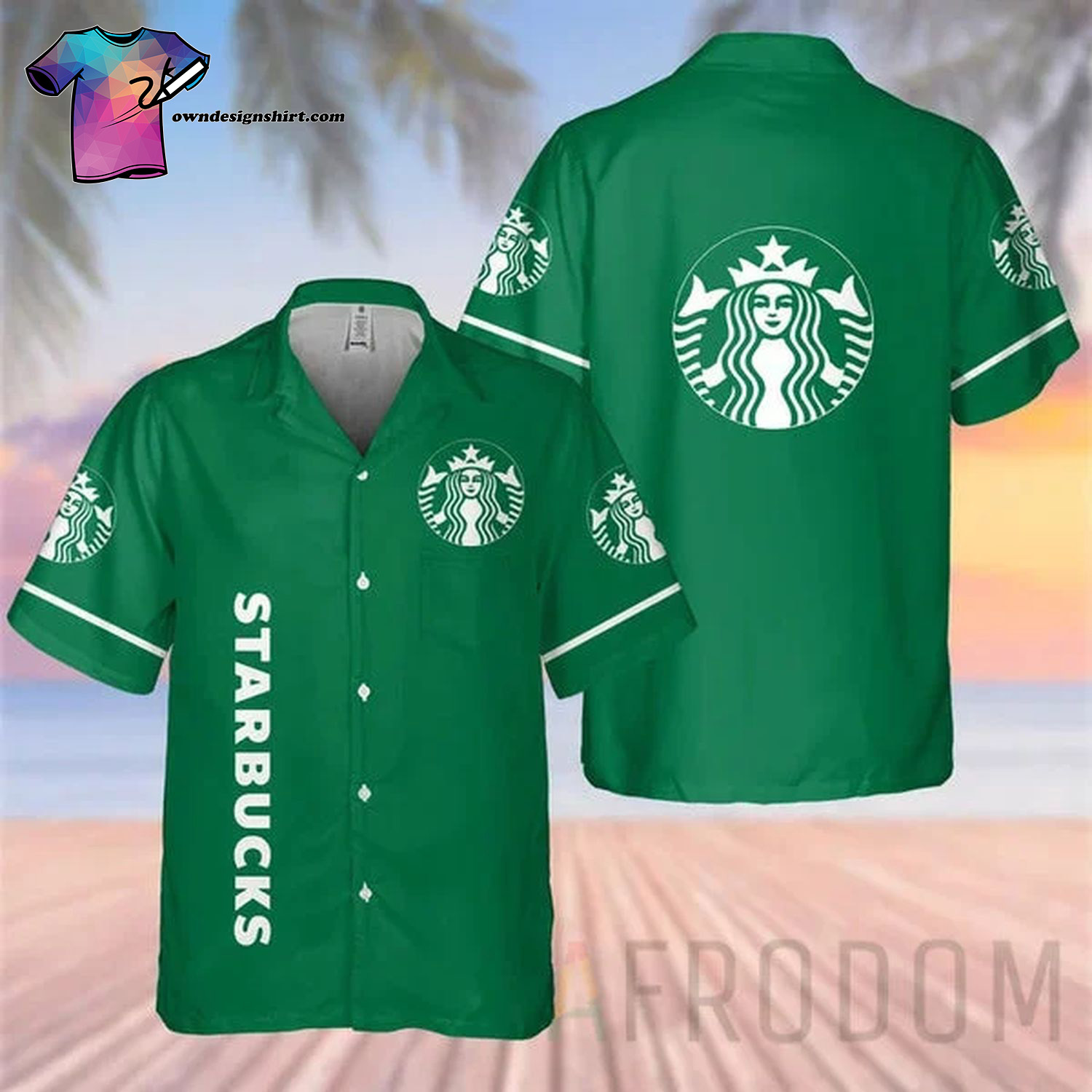 Starbucks Drinks Summer Vibes Hawaiian Shirt