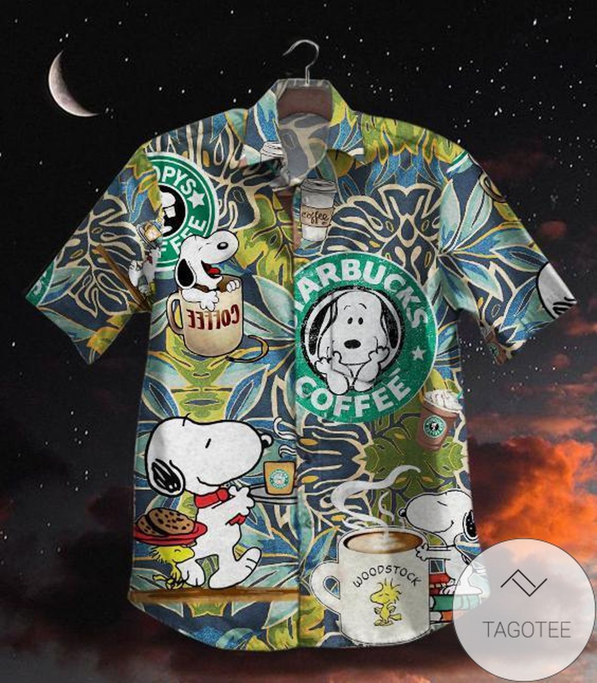 Starbucks Coffee Hawaiian Shirt Summer Button Up Shirt For Men Hawaiian Summer Trends Shirt 2020