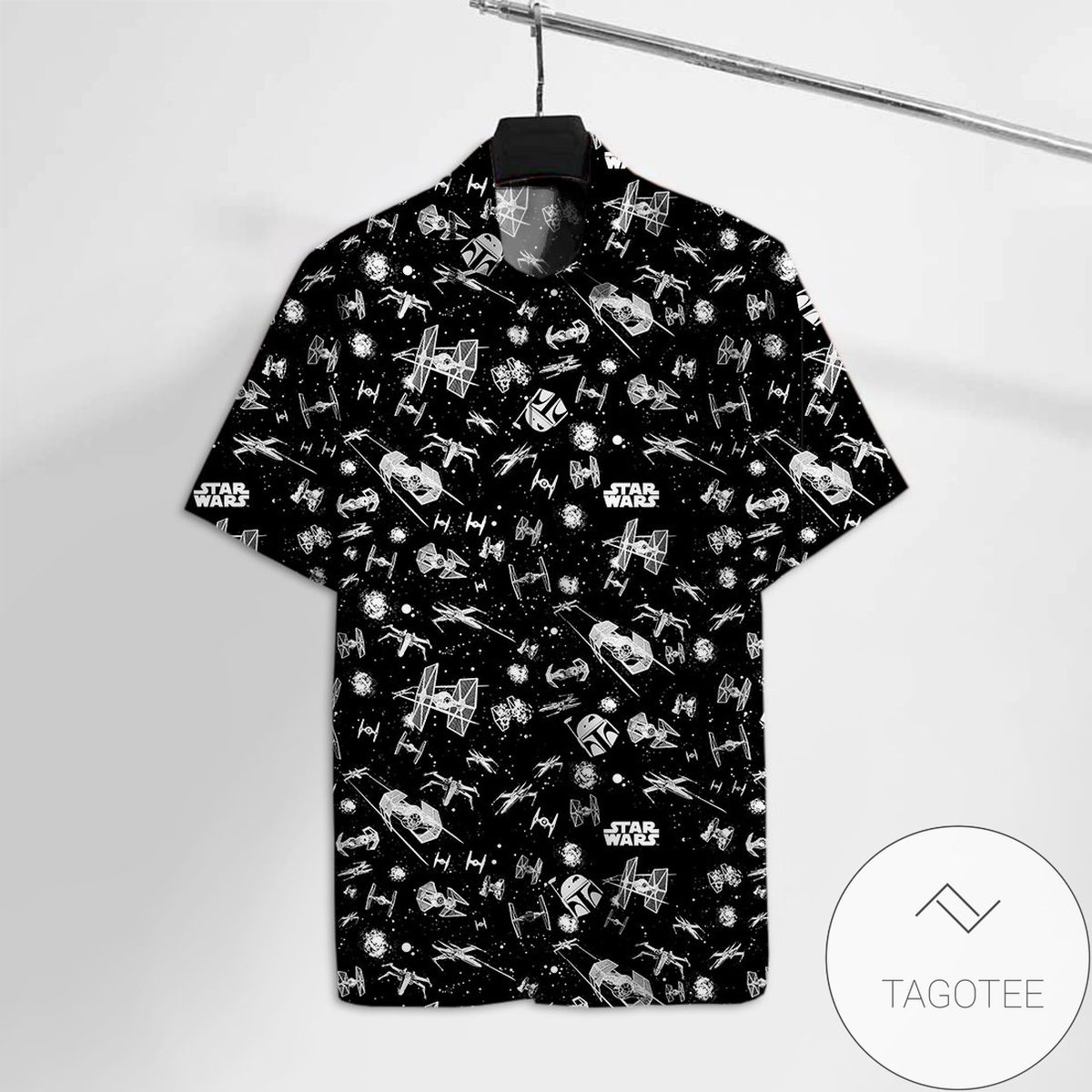 StarCraft Hawaiian Graphic Print Short Sleeve Hawaiian Casual Shirt