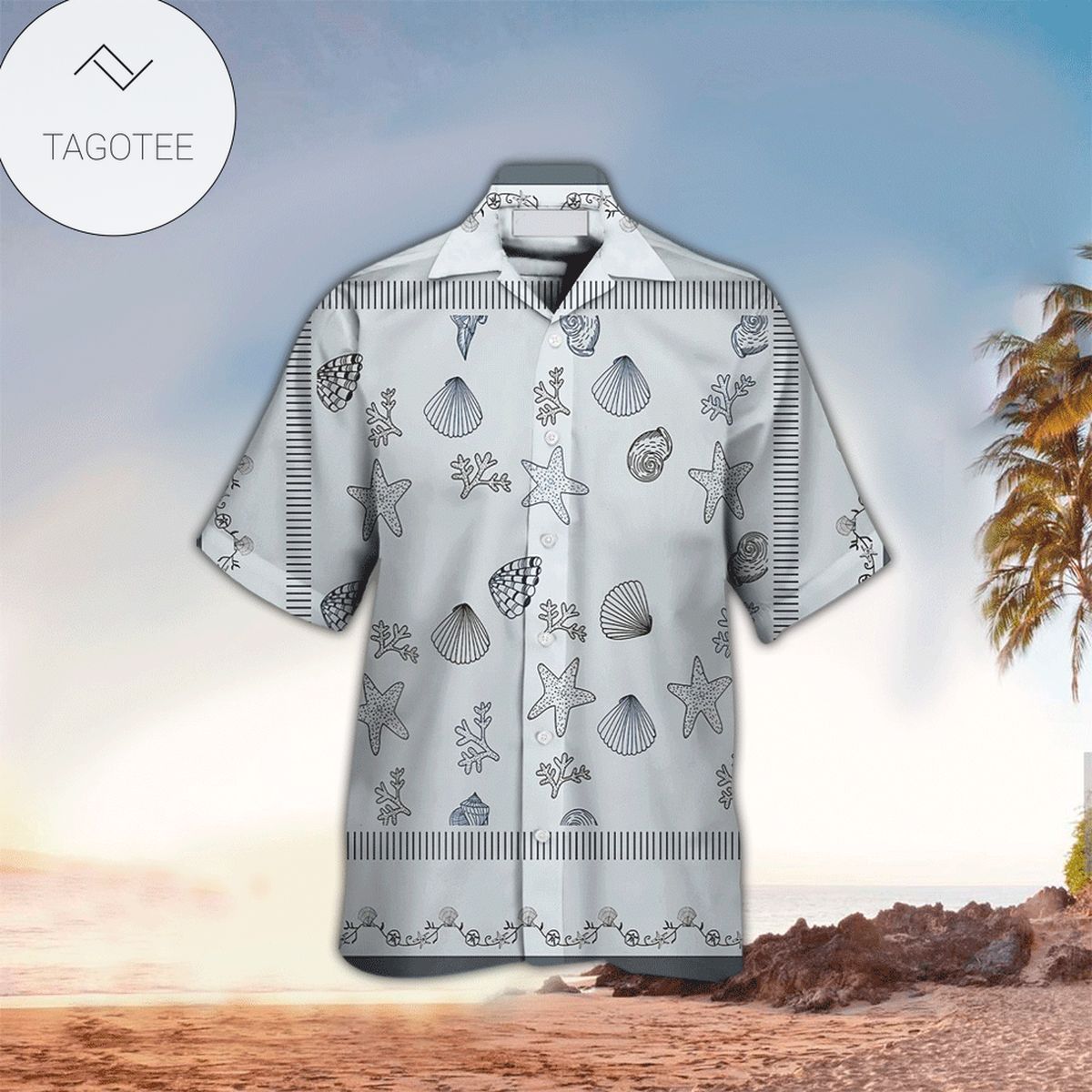 Starfish Apparel Starfish Hawaiian Button Up Shirt