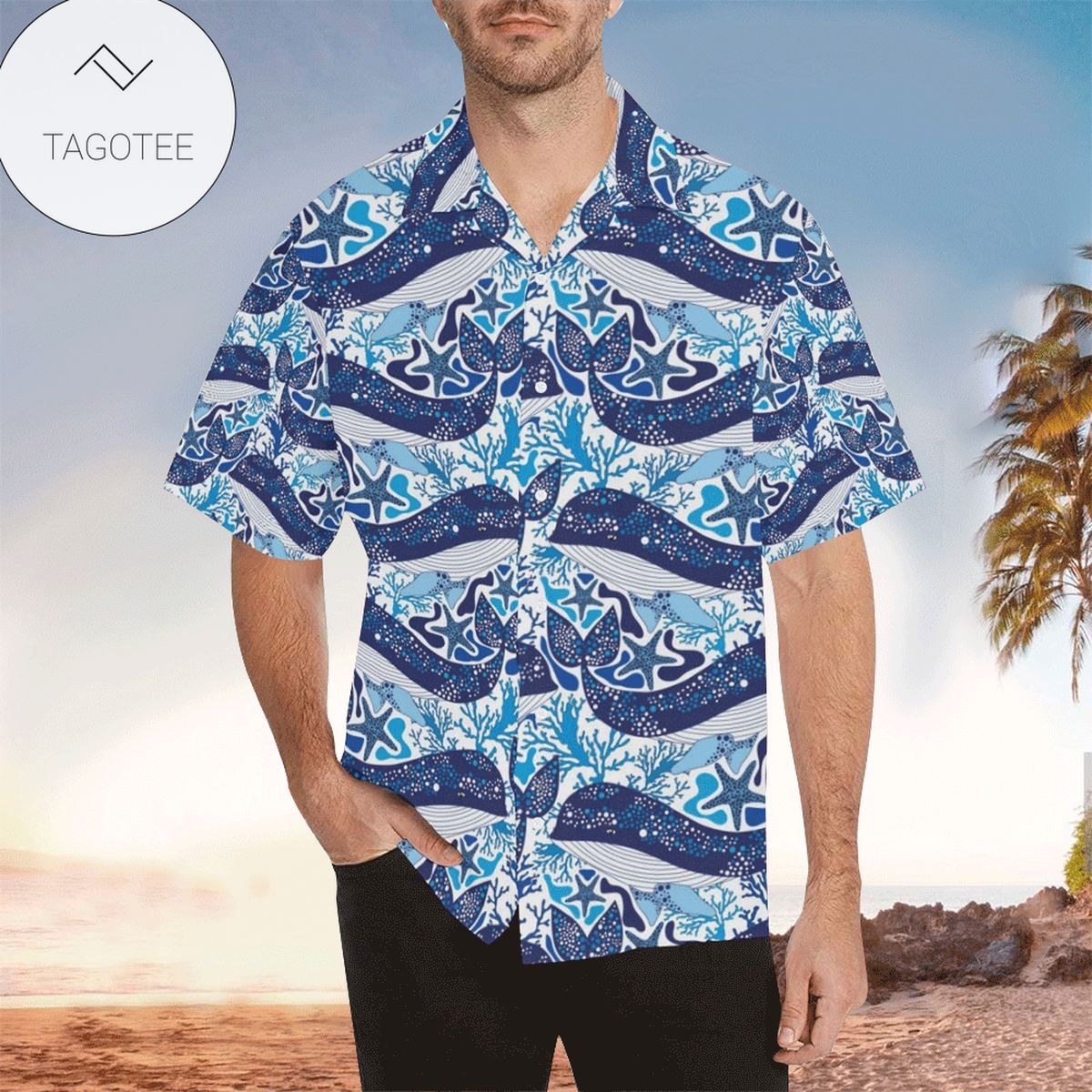 Starfish Hawaiian Shirt Starfish Lover Gifts