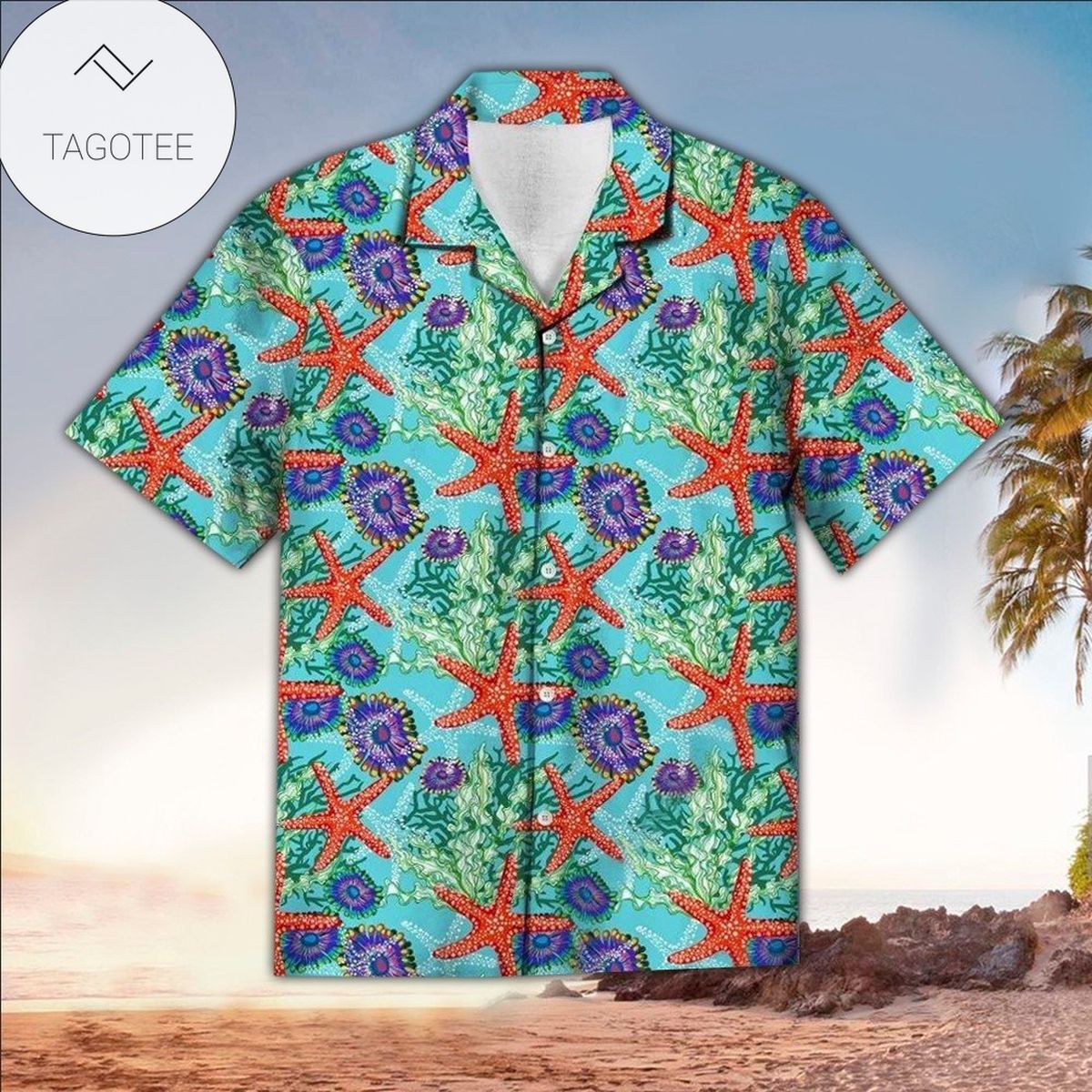 Starfish Sea Sexy Body Hawaiian Unisex Aloha Shirts